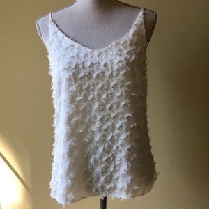 White Eyelash Lace Cami